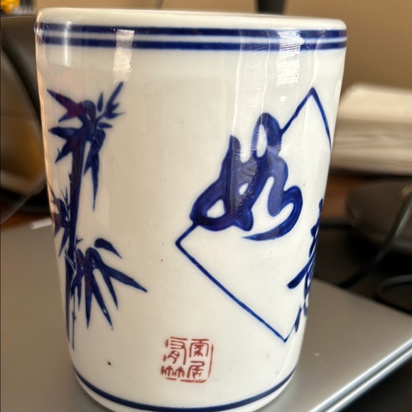 Vintage Bamboo Planter Pot - Picture 2 of 5